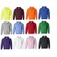 Gildan Zippered Adult Hooded Heavy Blend Pocketed Athletic Sweatshirt with Drawstrings