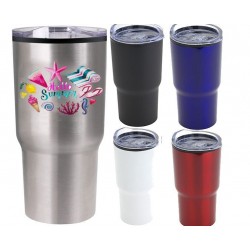 30 oz Double Wall Vacuum Mugs Full Color Laser Engraved Screen Printed Etched