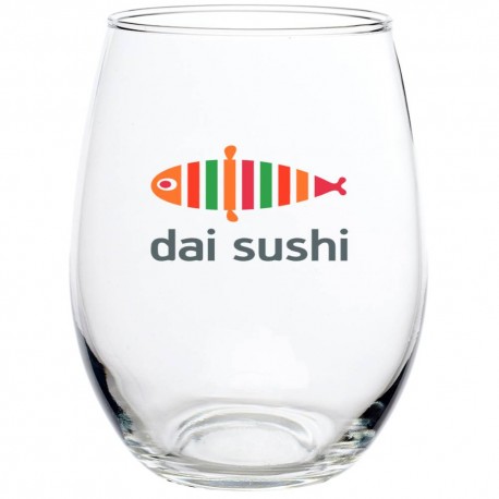 21 oz Large Restaurant Promotional Personalized Stemless Wine Glass