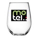 15 oz Custom Printed Personalized  Acrylic Stemless Wine Glass 