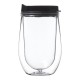 15 oz Double Wall Vino Travel Stemless Wine Glass with Lid