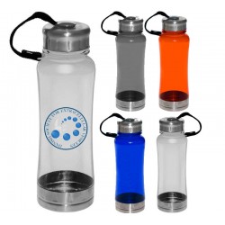 USA Printed 23 oz AS Plastic Bottle with Screw Top Cap