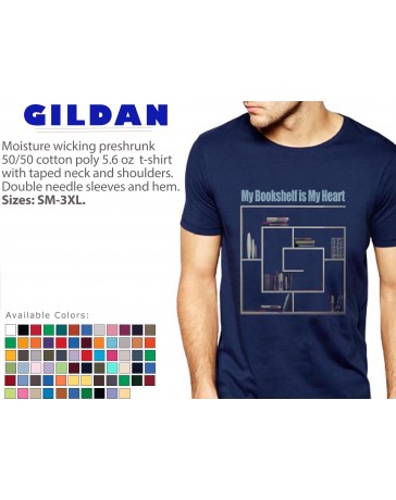 USA CUSTOM PRINTED Gildan Dryblend Men's Ultra Polycotton 50/50 Performance T-Shirt