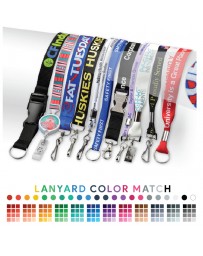 FREE PMS MATCH 3/4"x36" Premium Poly Lanyard with Attachment