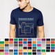 USA PRINTED UltraClub Moisture Wicking Micro Poly T-Shirt