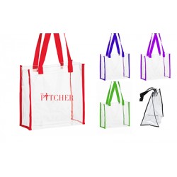 PVC Vinyl Carry Stadium Approved Gameday Tote Bags