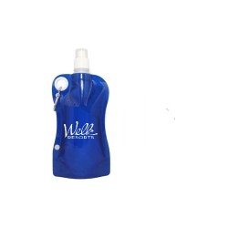 Collapsible Foldable  Water Bottle with Carabiner 