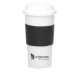 Double Wall Travel Tumblers with Rubber Grip and Lid