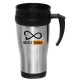 14 oz Travel Tumbler with Plastic Liner and Lid