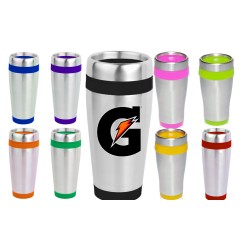 USA PRINTED 16 oz Classic Double Wall Stainless Steel Travel Tumbler