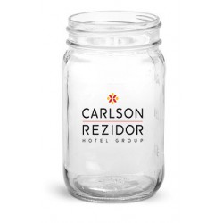 USA Printed Rustic 16 oz Canning Glass Mason Jars