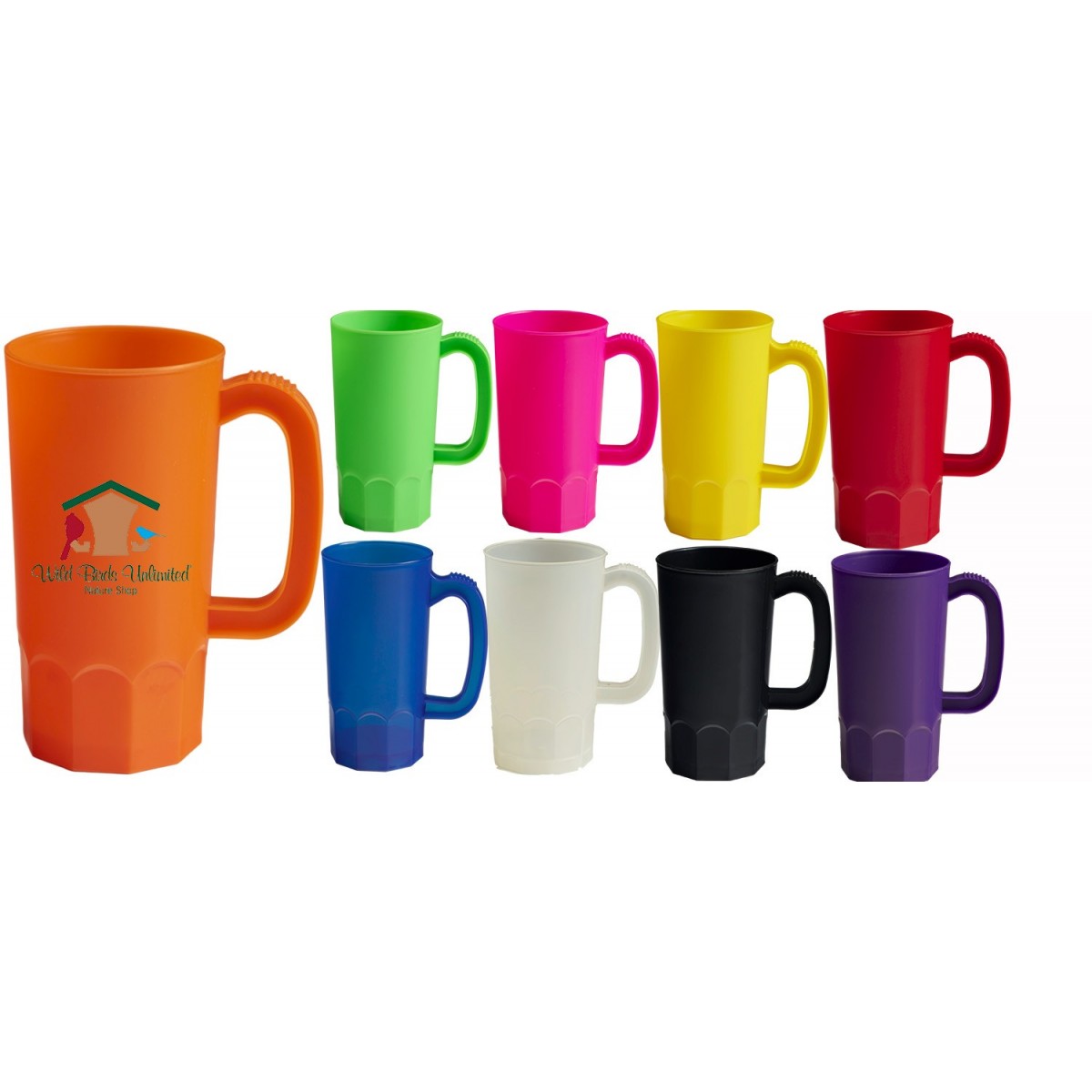 USA Made 16 oz Plastic Beer Stein Mug Phase Mark